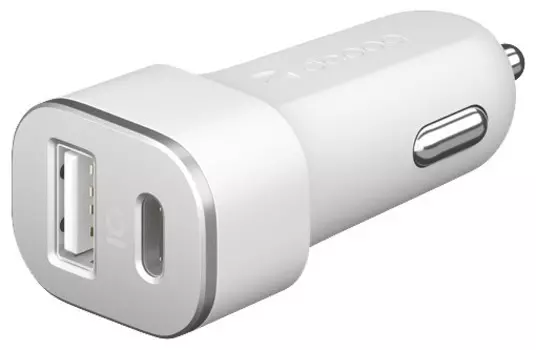 Автомобильная зарядка Deppa, белый