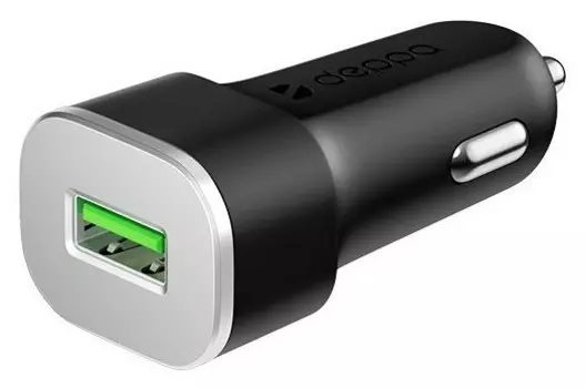 Автомобильная зарядка Deppa, черный