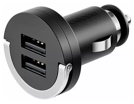 АЗУ 2 USB 2.1А, черный, Ultra, Deppa