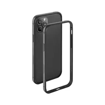 Бампер защитный Alum Bumper для Apple iPhone 12 Pro/12, чёрный, Deppa
