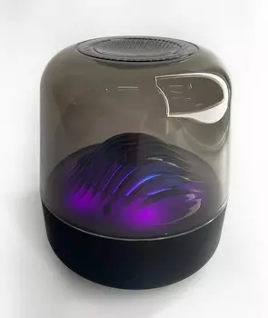 Беспроводная портативная акустическая система Big Diamond, Bluetooth колонка с умной подсветкой, глубокий звук, чёрный