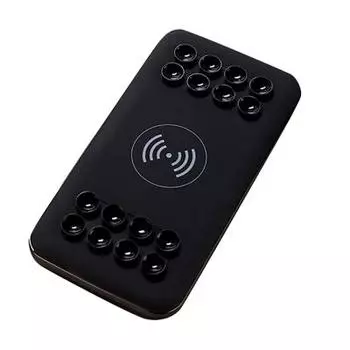 Беспроводная зарядка для телефона на присоске 10000 mAh, чёрный