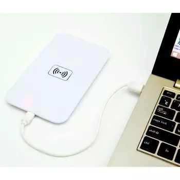 Беспроводное зарядное стандарта Qi для Iphone, Белый