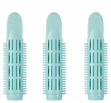 Бигуди для придания объема у корней (набор из 3 шт., цвет мятный)