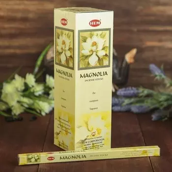 Благовония - HEM, 8 палочек угольные magnolia