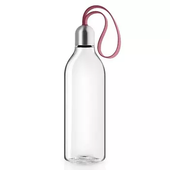 Бутылка для воды Eva Solo плоская 0.5 металл, силикон, пластик pomegranate