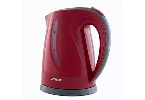 Чайник электрический Centek CT-0053 Red 1.8л, 2200Вт, ВНУТРЕННЯЯ LED ПОДСВЕТКА, уровень воды, фильтр