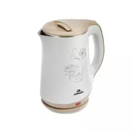 Чайник электрический добрыня DO-1244 белый 1,8л 2000Вт двойная стенка пл/нжс