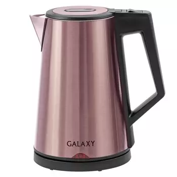 Чайник электрический Galaxy GL 0320, 2000 Вт, РОЗОВОЕ ЗОЛОТО, нержавейка, 1,7л