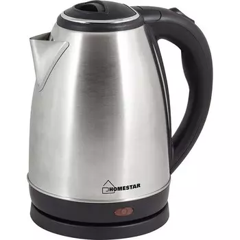 Чайник электрический HOMESTAR HS-1010 из нержавеющей стали,1.8л, стальной,1500Вт