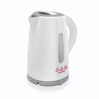 Чайник электрический Мастерица ЕК-1701M белый/серый