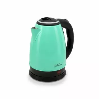 Чайник электрический Великие Реки Нева-1, зеленый цвет, мощность 1500 Вт, объем 1,8 л