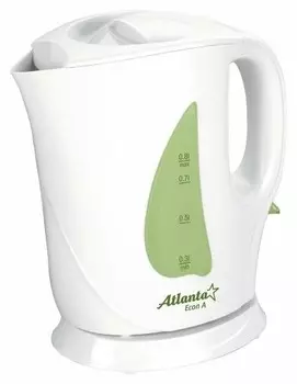 Чайник Atlanta ATH-717, белый/зеленый