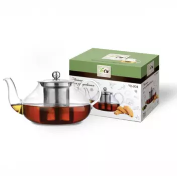 Чайник для заваривания 600 мл из стекла с ситом TC -203