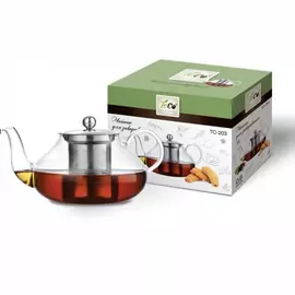 Чайник для заваривания 800 мл из стекла с ситом TC -204