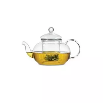Чайник для заваривания TECO 1000 мл из стекла c ситом из стекла и крышкой из стекла 209-TC