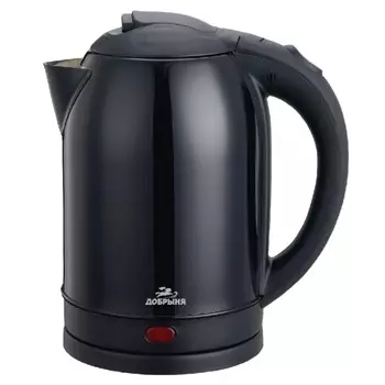 Чайник Добрыня DO-1233В 1800Вт обьем 2,0л нерж Черный