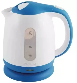 Чайник Energy E-293, белый/голубой