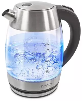 Чайник MARTA MT-4562, серый жемчуг