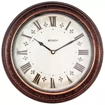 Часы настенные кварцевые ENGY модель ЕС-19 круглые Питание от 1 батарейки типа АА (в комплект не вхо