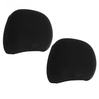 Чехлы на подголовник, черные, набор 2 шт.