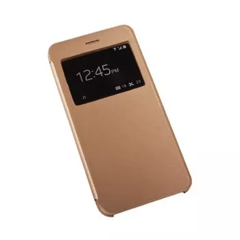 Чехол для iPhone 6/6s Plus «LP» раскладной с окошком (золотой) коробка