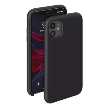 Чехол Liquid Silicone Case для Apple iPhone 11, черный, картон, Deppa