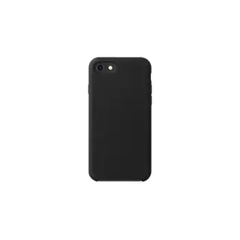 Чехол Liquid Silicone Case для Apple iPhone SE (2020)/7/8, черный, картон, Deppa