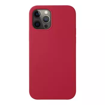 Чехол Liquid Silicone для Apple iPhone 12 Pro/12, красный, картон, Deppa
