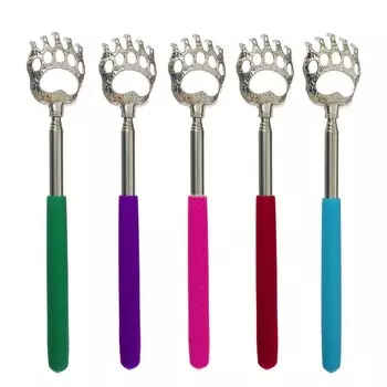 Чесалка - Лапа, с пластмассовой ручкой, телескопическая