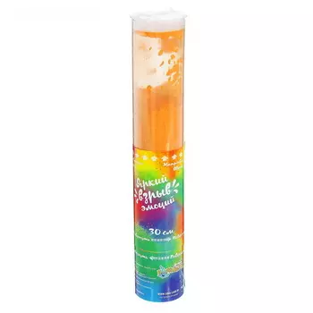 Цветной дым (дымовая хлопушка) - Яркий взрыв эмоций, 30 см, Оранжевый