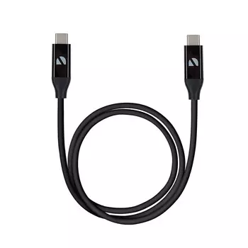 Дата-кабель USB4, USB-C - USB-C, 0,8 м, черный, Deppa