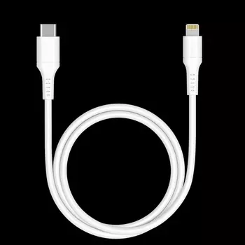 Дата-кабель USB-C - Lightning, MFI, 60W, 1.2м, белый, Deppa