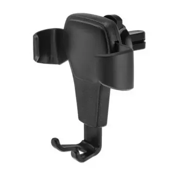 Держатель телефона в дефлектор, самозажимной захват 6-9.5 см, вращение 360, черный