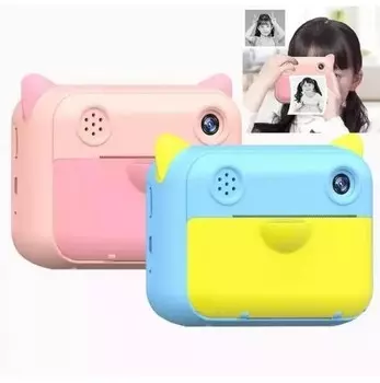 Детская камера с мгновенной печатью снимков Children's Print Camera, розовый