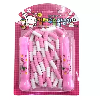 Детская скакалка с регулируемой длиной Jump Rope, Розовый