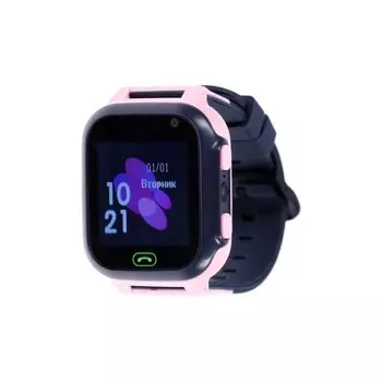 Детские смарт-часы Windigo AM-15, 1.44, 128x128, SIM, 2G, LBS, камера 0.08 Мп, розовые