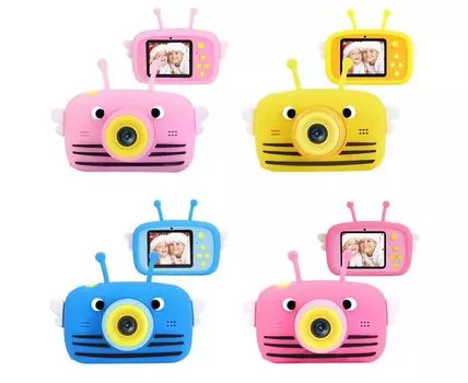 Детский фотоаппарат X9 - Пчёлка, жёлтый