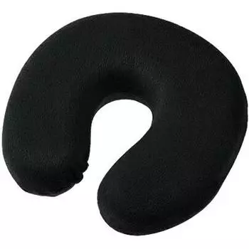 Дорожная подушка с эффектом памяти U-Neck Pillow, чёрный