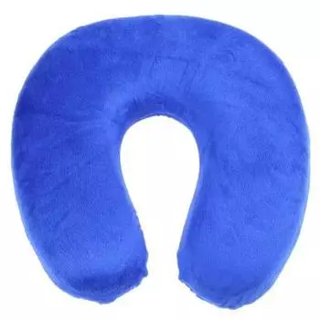 Дорожная подушка с эффектом памяти U-Neck Pillow, голубой