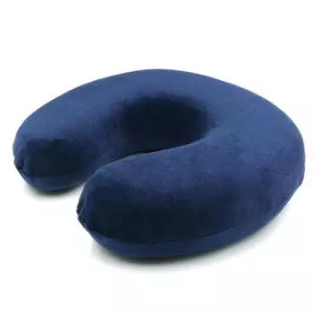 Дорожная подушка с эффектом памяти U-Neck Pillow, синий
