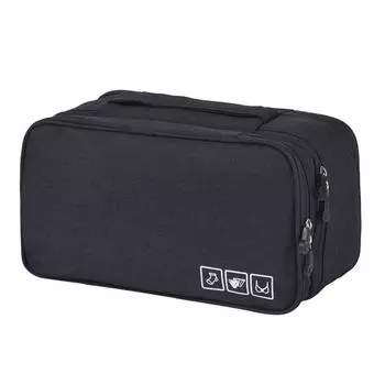 Дорожный органайзер для нижнего белья Travel Underwear Pouch, чёрный
