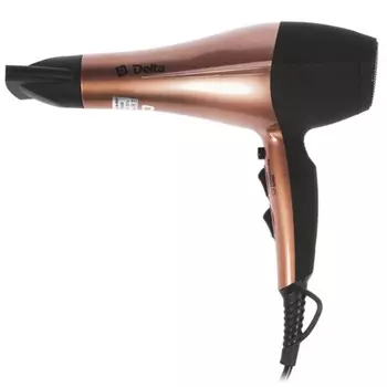 Фен DELTA DL-0937, черный/бежевый