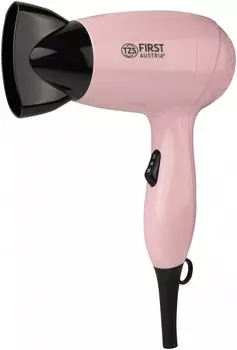 Фен FIRST 5666-PI, 1200 Вт, 2 скорости/2 температурных режима. Петля для подвешивания