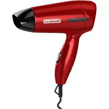 Фен Ладомир ТА117, красный/черный