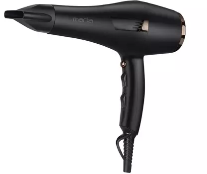 Фен MARTA MT-1496, черный жемчуг
