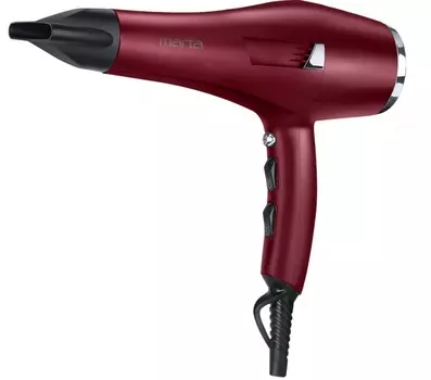 Фен MARTA MT-1496, красный рубин
