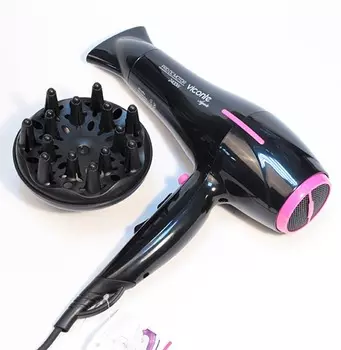 Фен Viconte VC-3747, розовый/черный