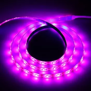 Фитолента светодиодная Luazon, 5 В, SMD5050, 1 м, IP20, 6.2 Вт, 60 LED/м, дим., USB