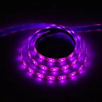 Фитолента светодиодная Luazon, 5 В, SMD5050, 1 м, IP65, 6.2 Вт, 60 LED/м, USB, мультиспектр